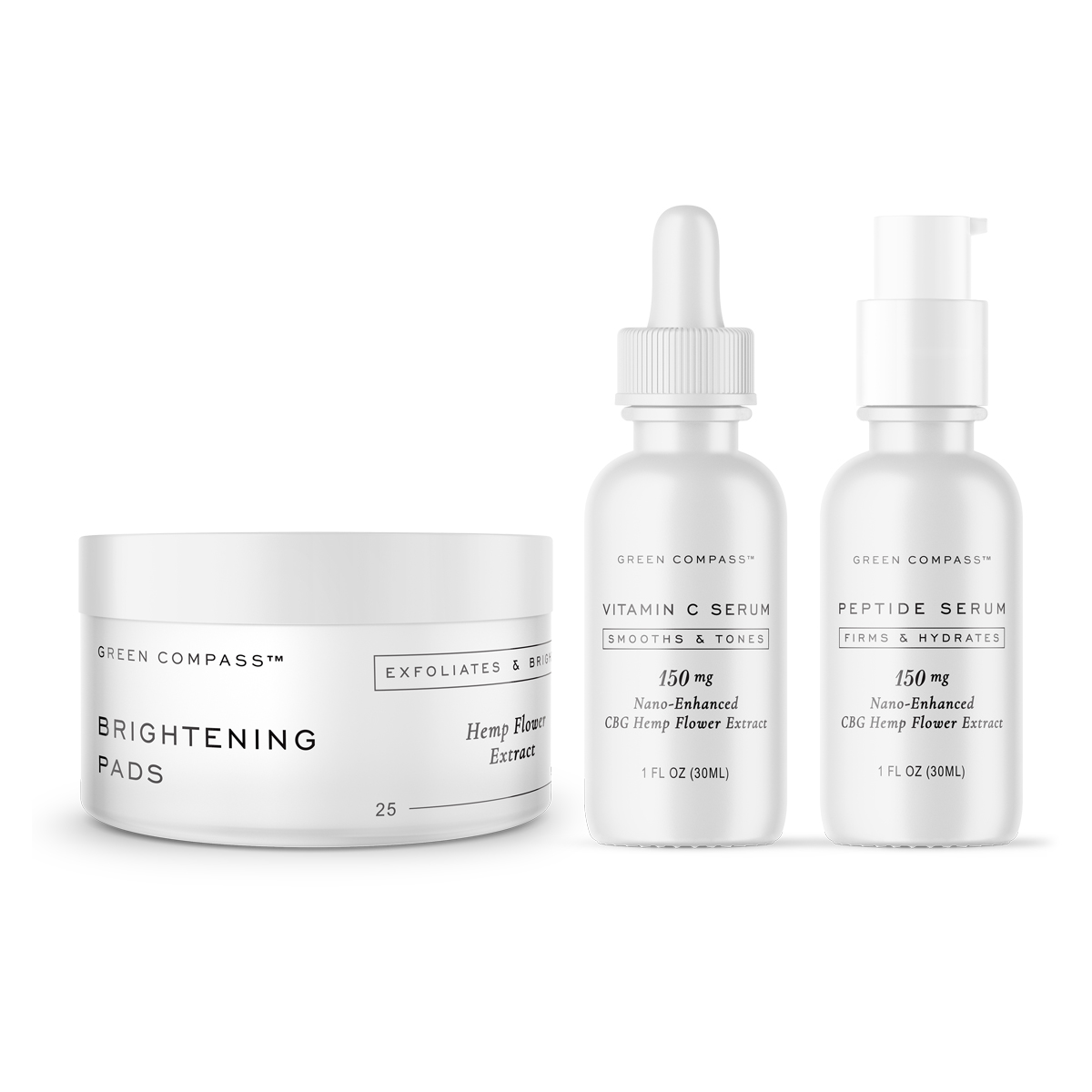 Luminous Collection (Brightening Pads, Peptide Serum & Vitamin C Serum